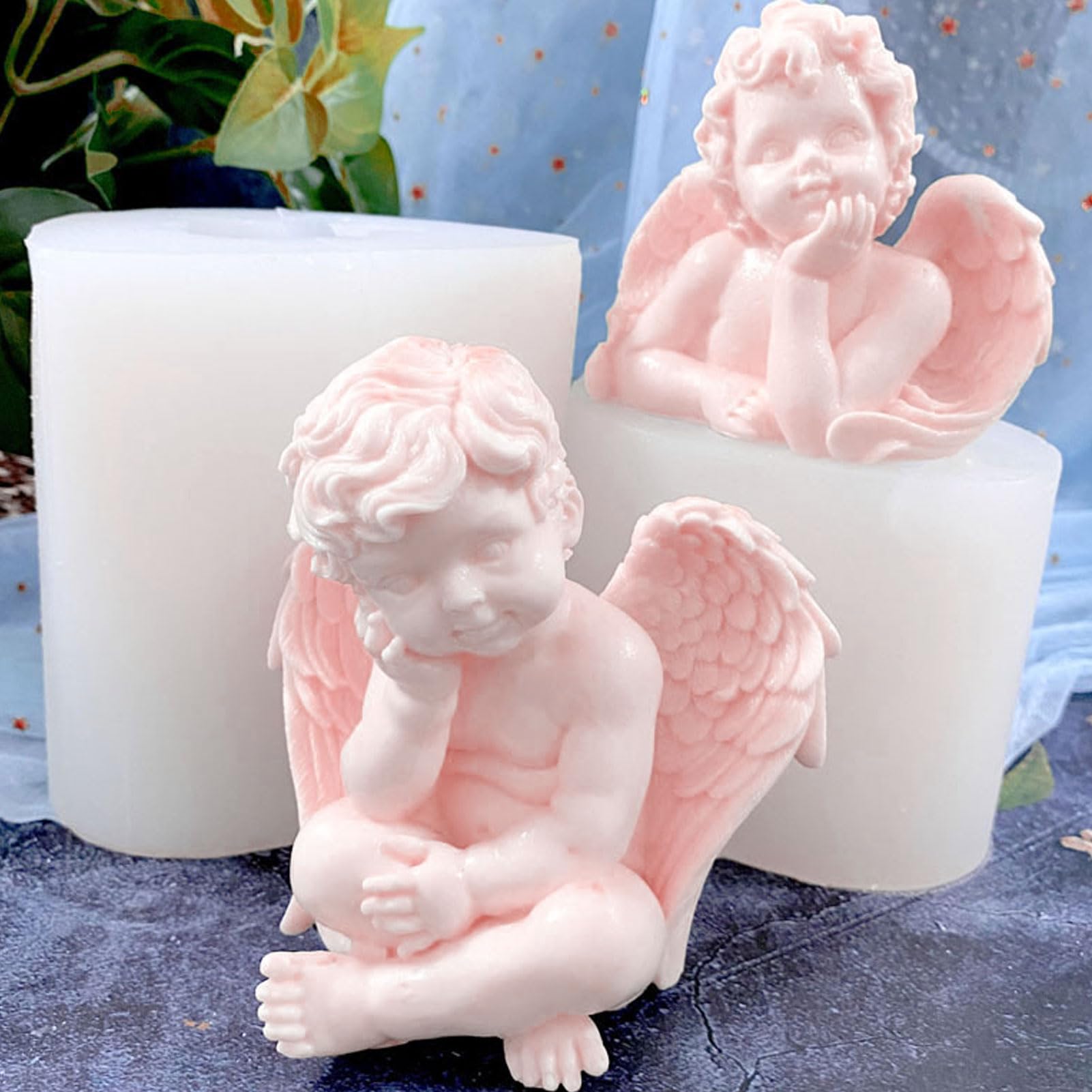 Engel Silikonformen 3D - Für Schokolade, Kerzen & Harz Basteln