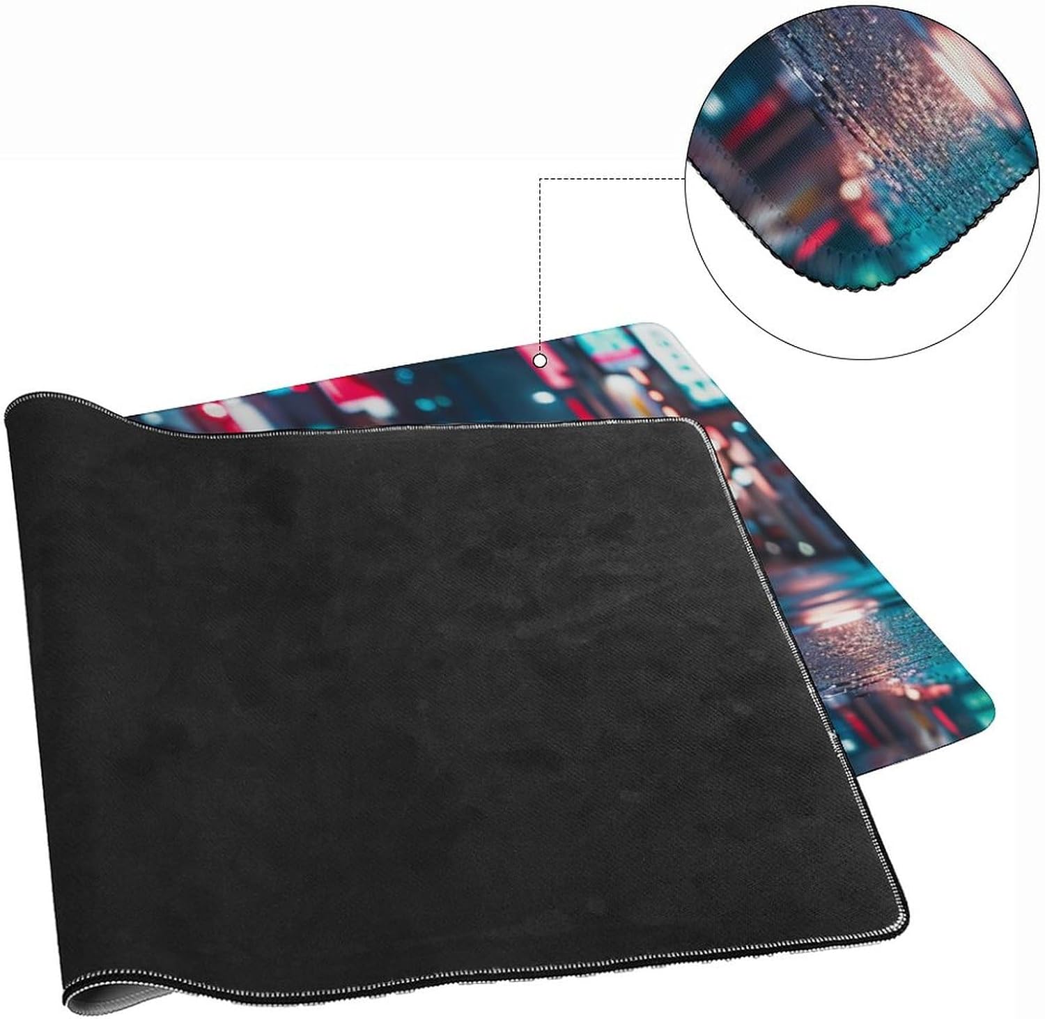 FoRes JDM Large Gaming Mouse Pads Drift Sports Car Jdm Rx7 Desk Mat Non-Slip Rubber Base Laptop Computer Accessories Supplies Writing Pad for Office Home 40x90cm