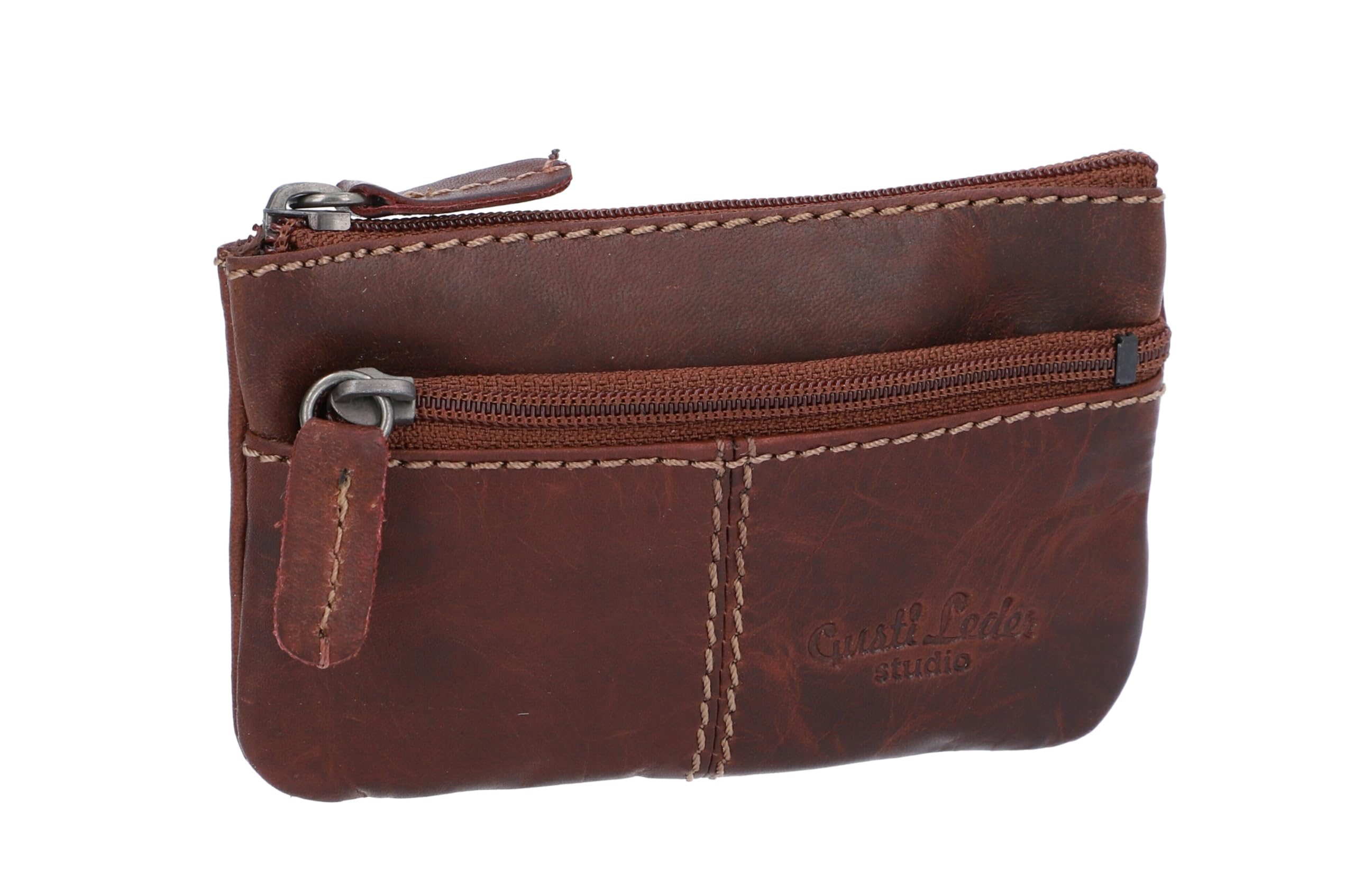 Gusti Portallaves de Cuero - Rook Estuche Llavero marrón