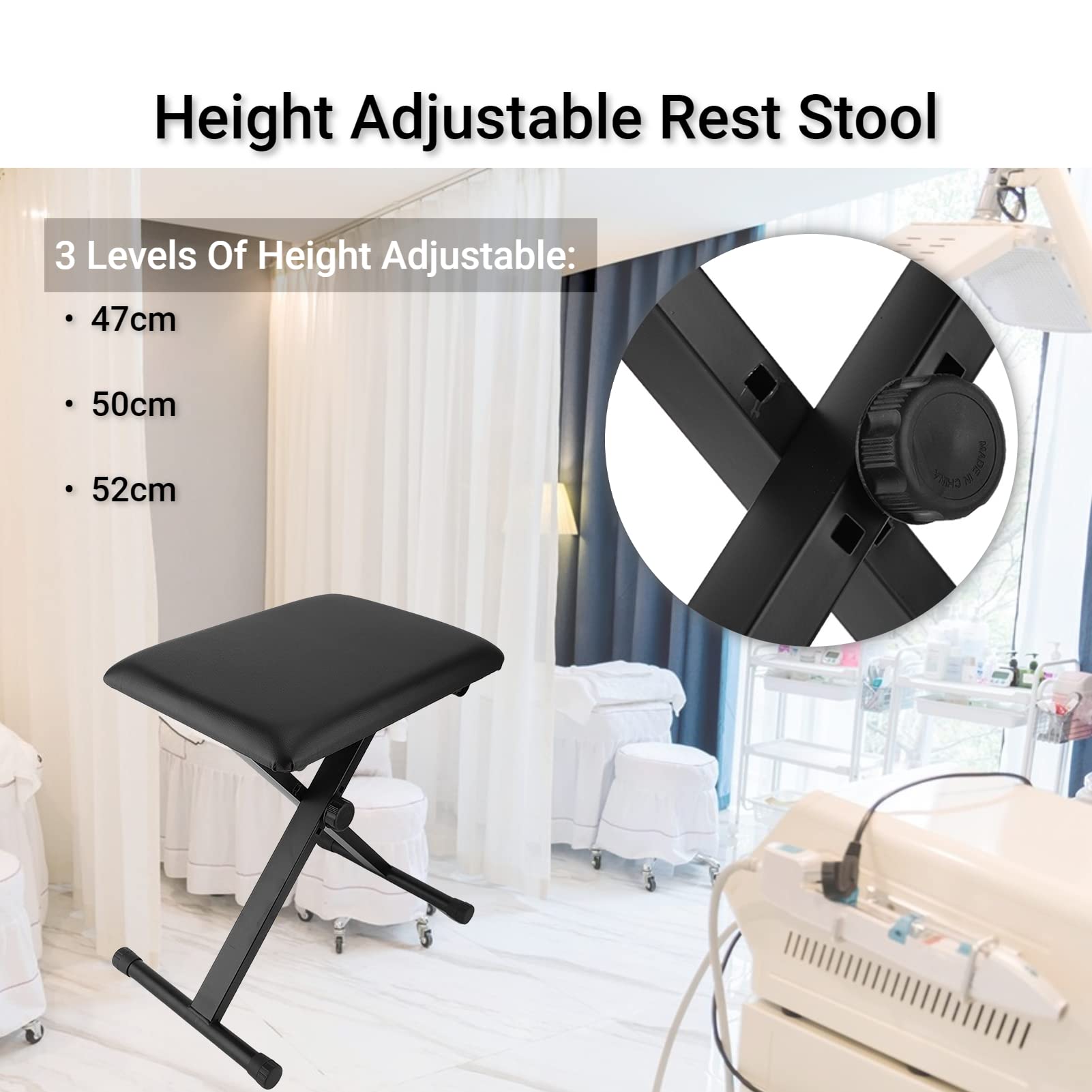 Lecxin Tabouret de Repos de Jambe, Hauteur Pliable réglable 47 cm 50 cm 52 cm Support de Tabouret de Repos de Jambe Support de Jambe Support de Repose-Jambe avec Coussin épais Lecxin Tabouret de Repos de Jambe, Hauteur Pliable réglable 47 cm 50 cm 52 cm Support de Tabouret de Repos de Jambe Support de Jambe Support de Repose-Jambe avec Coussin épais
