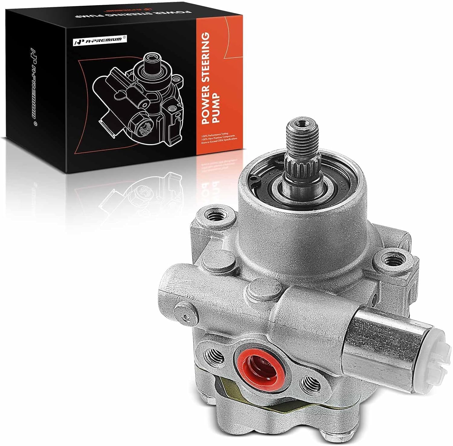 A-Premium Power Steering Pump Compatible with Infiniti QX4 1997-2000, Nissan Pathfinder 1996-2000, V6 3.3L, Replace # 491100W000