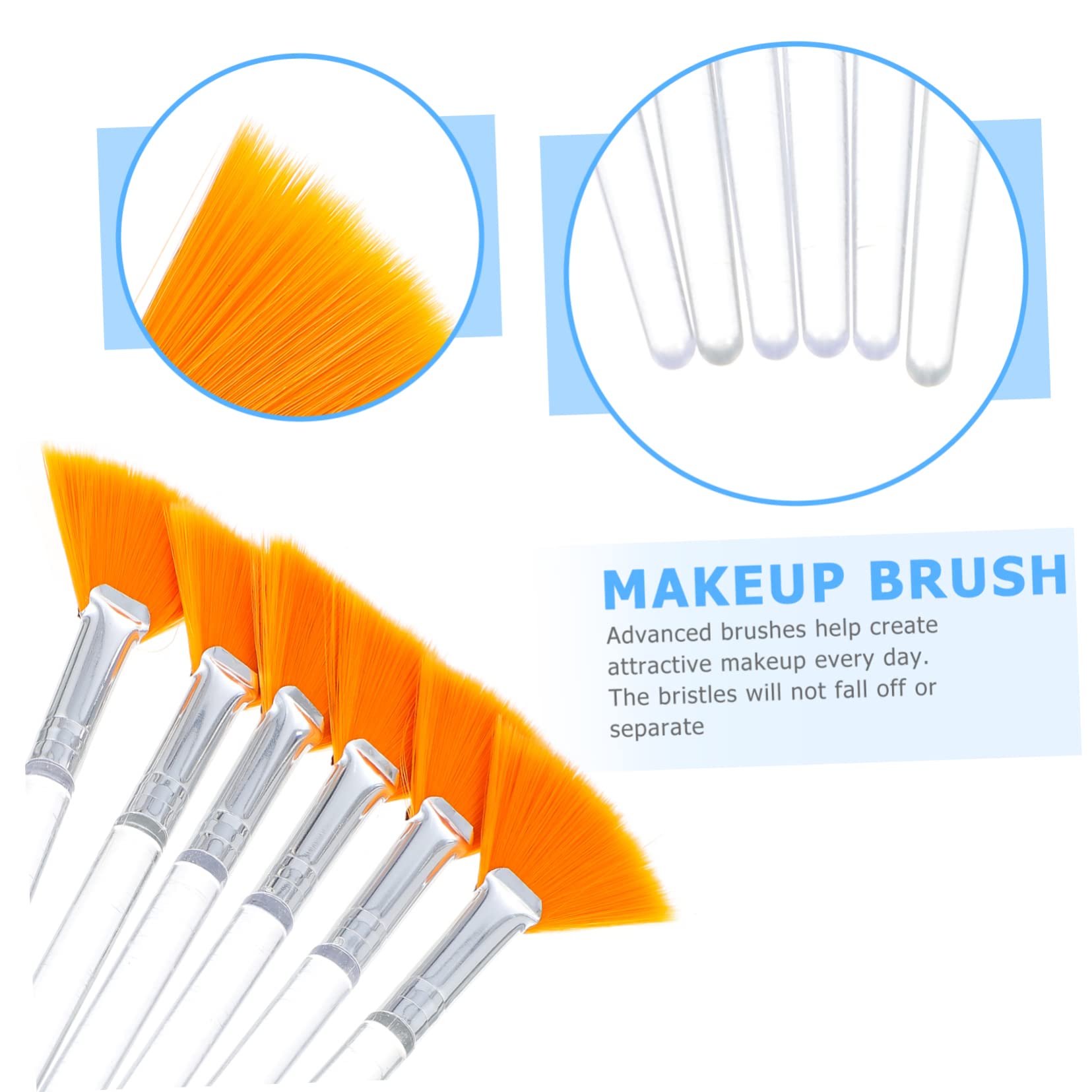 MAGICLULU Lot De 3 Pinceaux Pour Masque Facial Applicateur Dacide Outil Doux Pour Masque Facial Facile À Utiliser 6 Pièces X 3