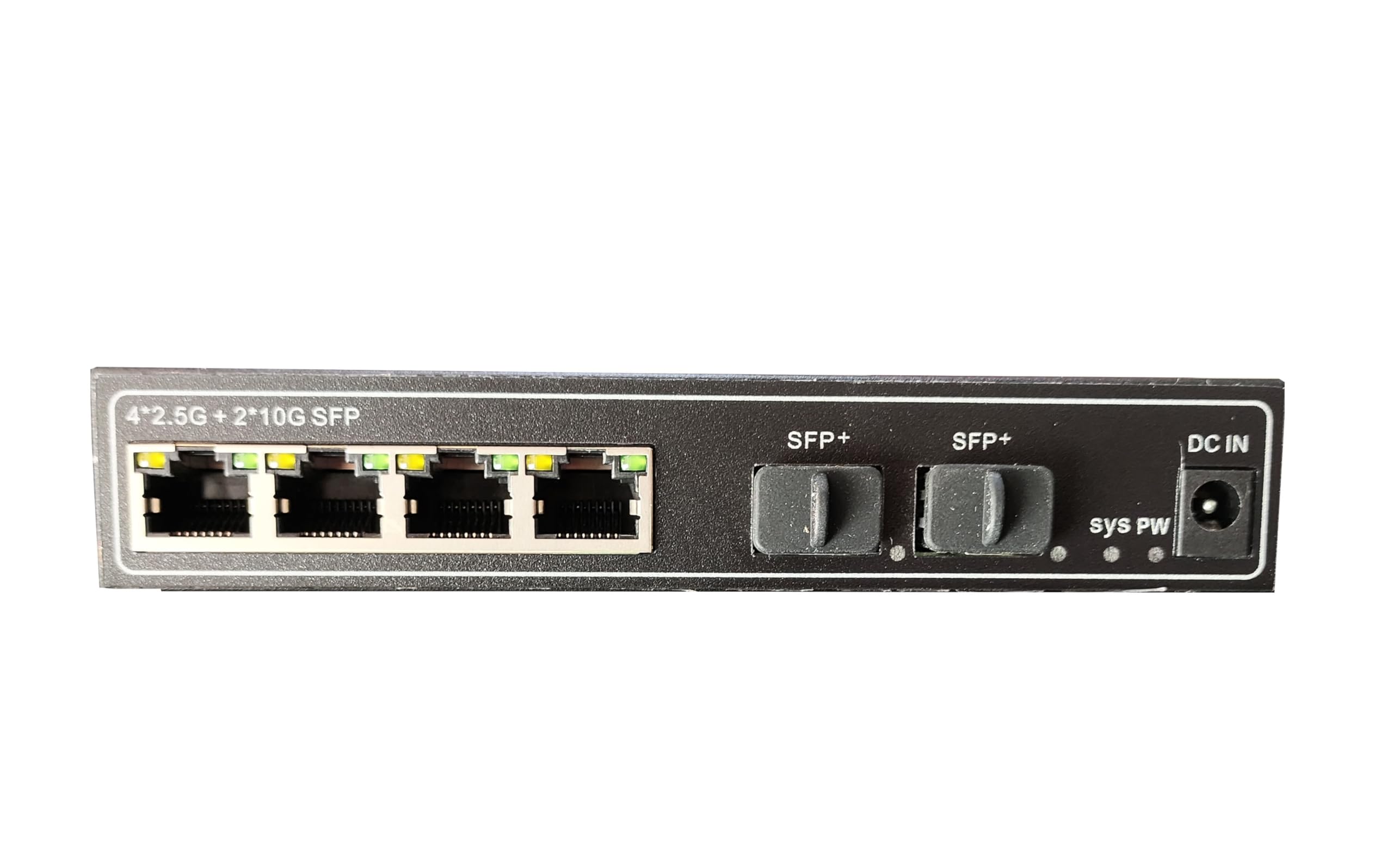 hanutech 2.5G Unmanaged Ethernet Multi-Giga Switch with 4 x 2.5G Base-T Ports and 2 x 10G SFP Uplink Port, Fanlesss Design, Plug & Play, Metal 2.5Gb Network Switch-picture-12