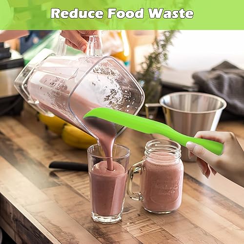 Vista 17 de Espátula de silicona para licuadora, accesorio raspador de hoja delgada diseñado para cuchillas de licuadora Vitamix1 Gris