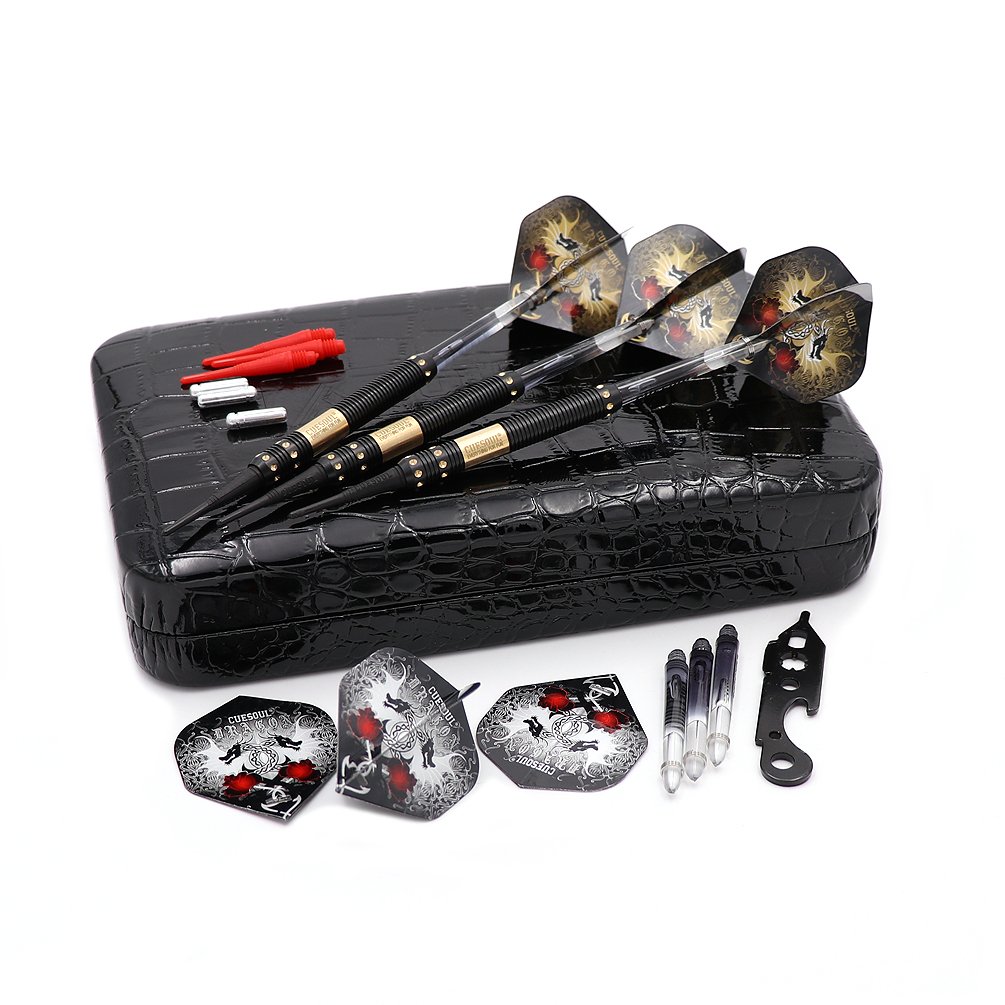 CUESOUL 16 Grams Deluxe Soft Tip Darts Set with Luxury Case£¨Dragon Series£©