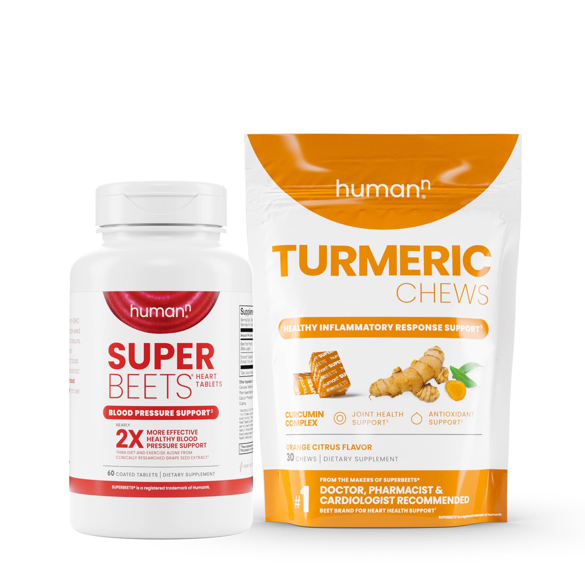 SuperBeets Heart Tablets & Turmeric Chews