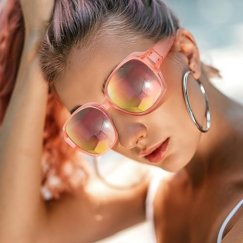 Miniatura 3 de URUMQI Polarized Sunglasses Fit Over Glasses for Women, UV400 Protection Square Shades Extra Large Sun Glasses