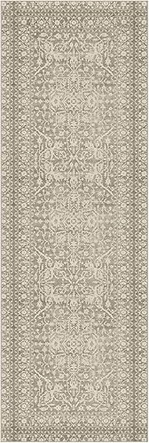 GelPro NeverMove Bella Runner Alfombra lavable a máquina, 3x9, caqui