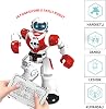 16-Function Rechargeable Remote Control Smart Robot Voice Light Programming Dance Moonwalk Robot (Red)