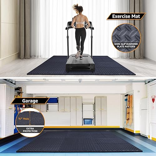 Miniatura 7 de Paquete de 12 alfombrillas de ejercicio extra gruesas de 48 pies cuadrados de 24 x 24 pulgadas - 12 pulgada para gimnasio en casa o acolchado de