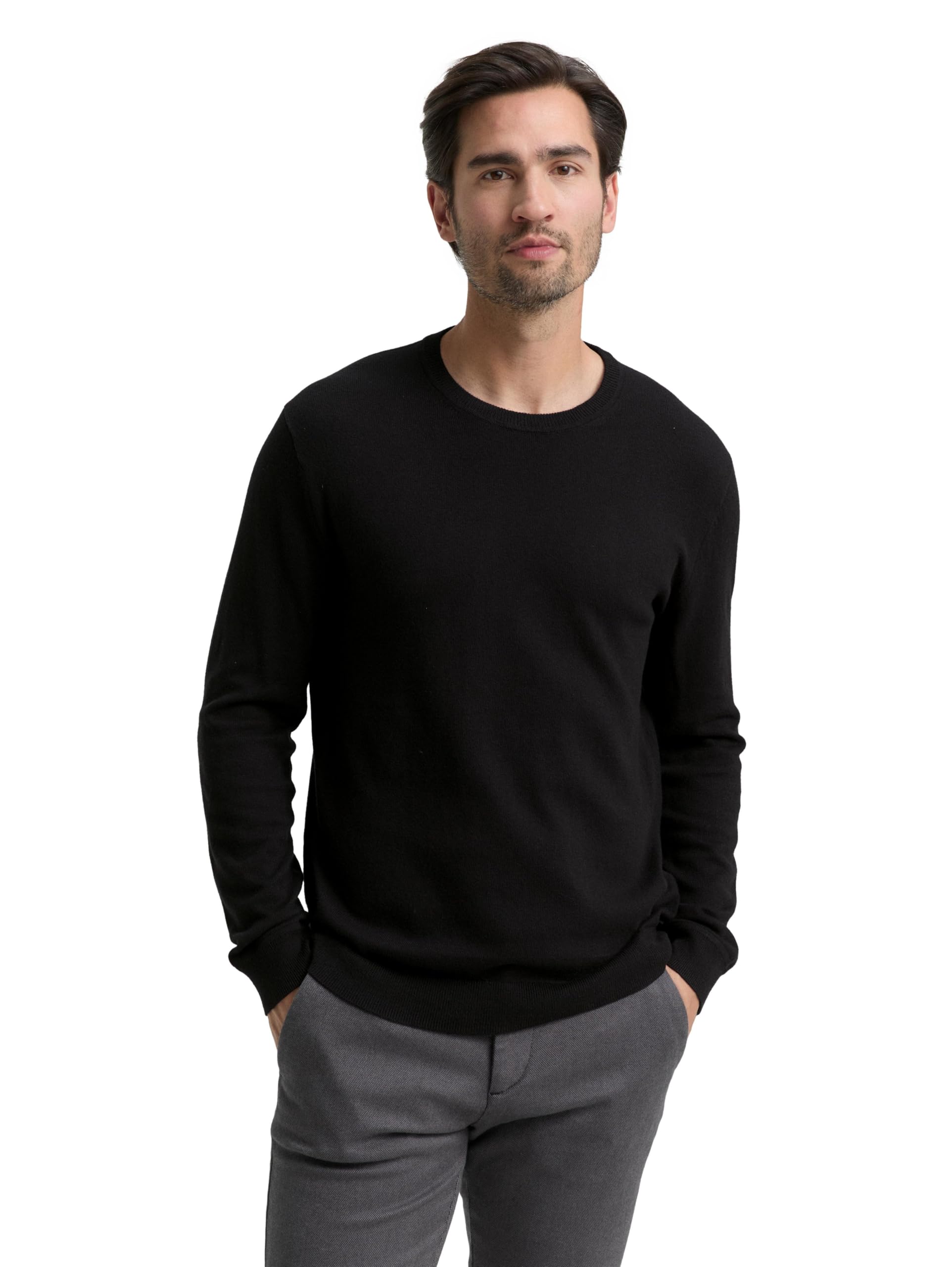 Tom Tailor Herren 1048015 Strickpullover mit Kaschmir-Anteil (1er Pack)