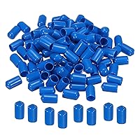 Vista 9 de MECCANIXITY 200 tapas de goma para extremos de 5/16 pulgadas, protector de rosca de vinilo redondo de PVC para tubería de perno de tornillo