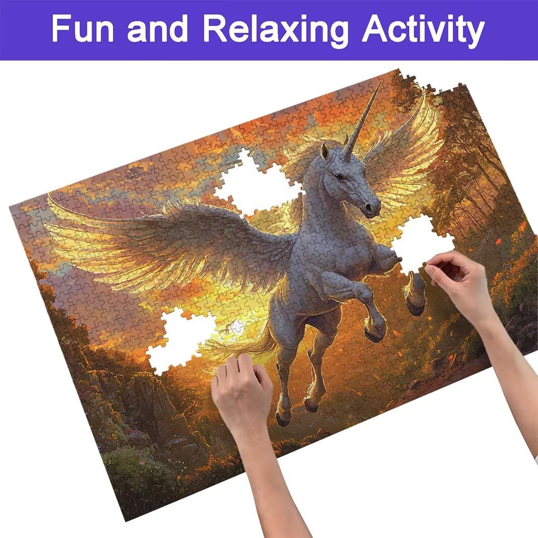 Puzzle 6000 Piezas Unicornio, Puzzle Paisajes para Adultos, un Rompecabezas Desafiante para Adultos, Rompecabezas Madera para Toda la Familia, Puzzles con Caja para Decoracion Hogar, Regalos, -6796