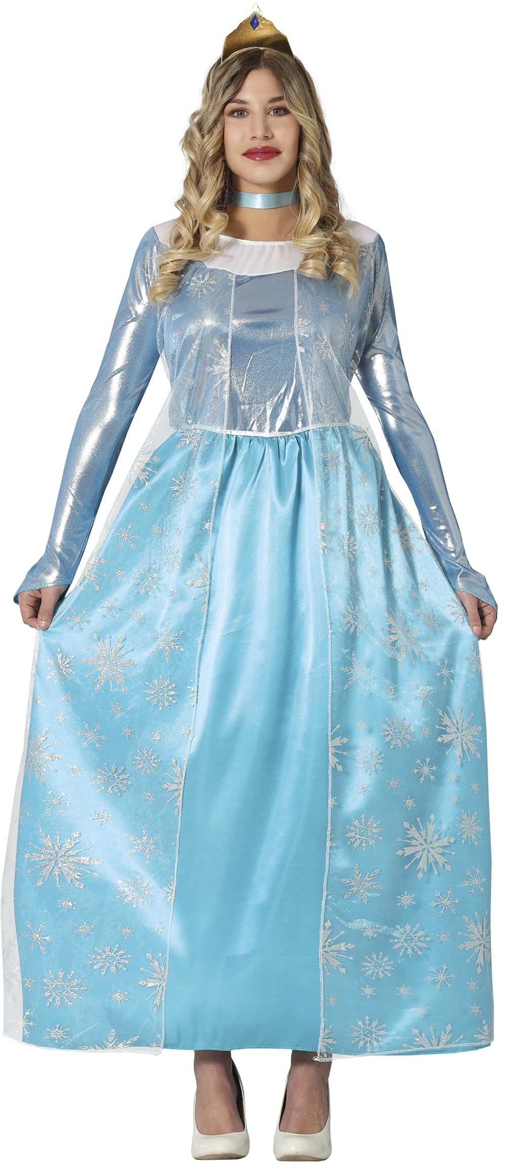 FIESTAS GUIRCA Elsa Snow Queen Frozen Costume Vestido de Mujer