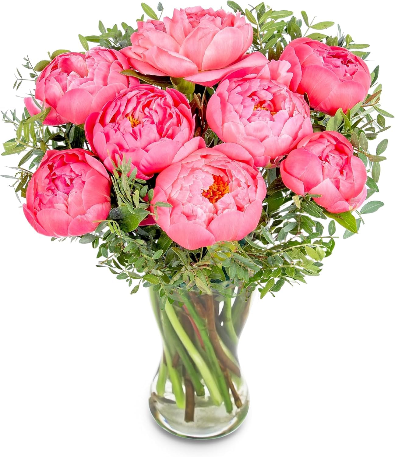 Bouquet de fleurs fraîchement coupées Peony Blush pour anniversaire cadeau remerciement