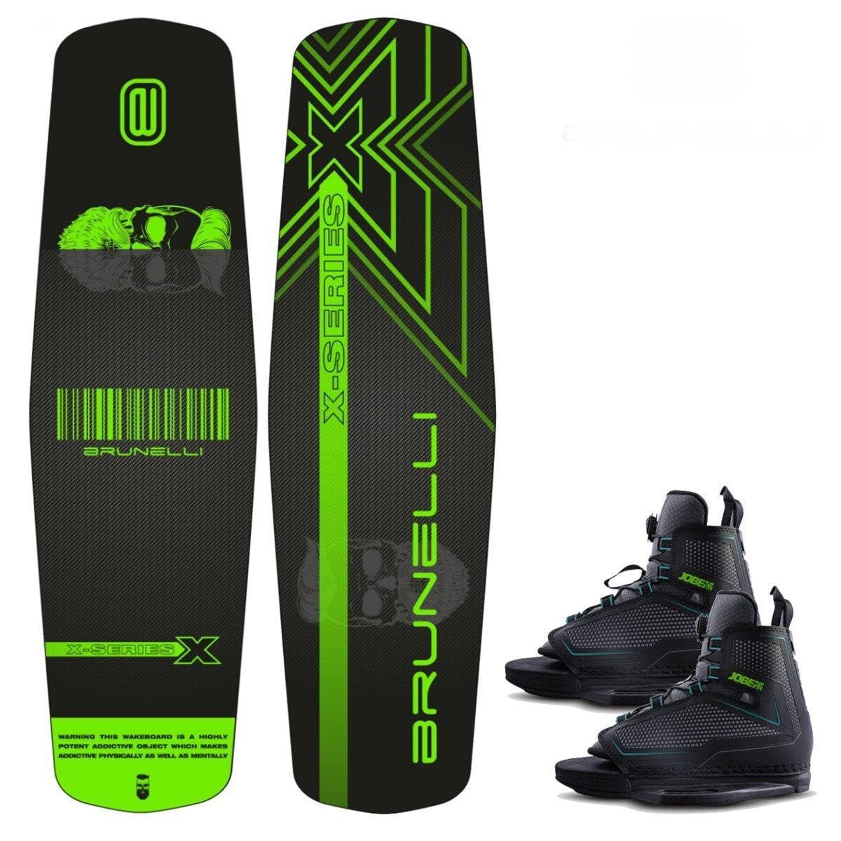 BRUNELLI Wood Flex Pro Cable Park Set Wakeboard Grindbase Jobe Maze Wake Binding