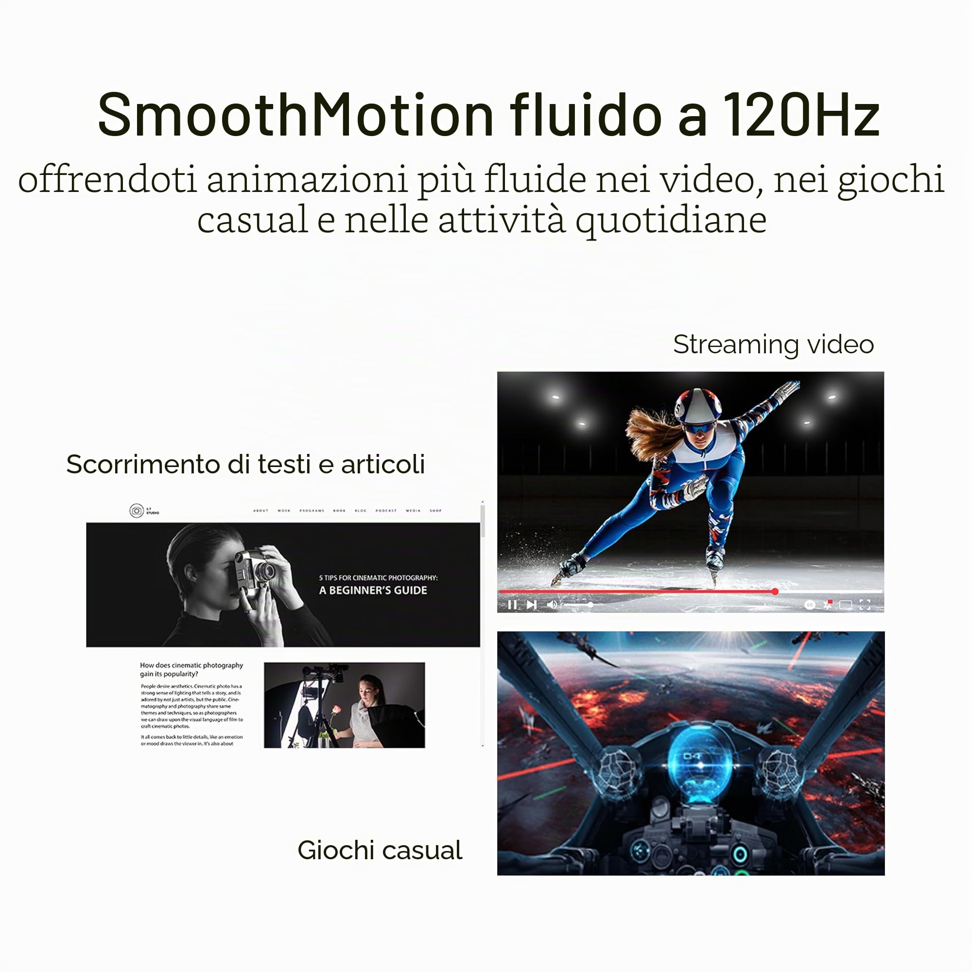 ASUS VA259HGA Eye Care, Monitor da 24,5", Full HD IPS (1920x1080), 1ms MPRT, 120Hz, Senza Cornice, Porte HDMI e VGA, Low Blue Light, Tecnologia Flicker Free, Adaptive-Sync, Montabile a Parete, Nero