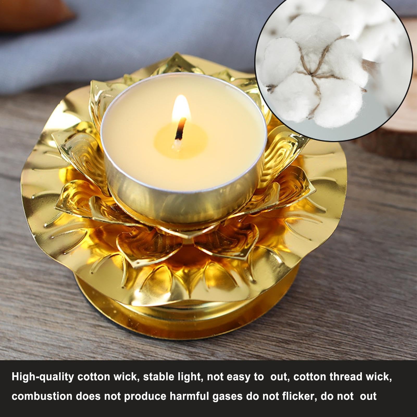 tealight, tealight inodori, bianche senza fumo, senza profumo, lunga durata, , , , piccola candela con design della lampada Ghee per la celebrazione