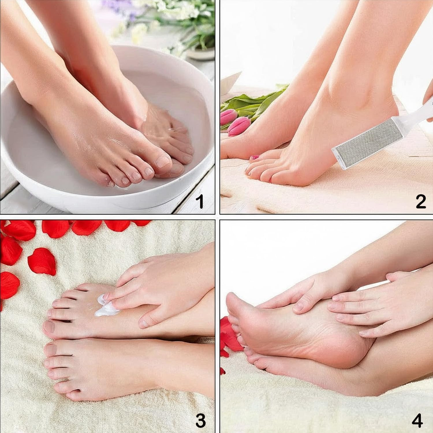 Midazzle 2 in 1 Foot Scrubber, Foot Callus Scrubber, Double-Sided Foot Heel Scrubber Shaver Rasp Foot File and Callus Remover for Grit Exfoliates Removes Dead Skin, Effective for Thick Callus and Cracked Feet (MIFF5206) 3