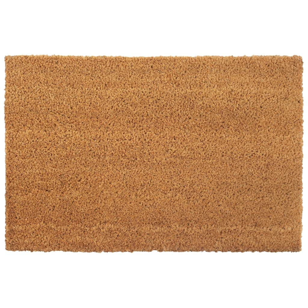 Tapis de Porte Naturel 50x80 cm Fibre de Coco touffeté Paillassons Brun,155600