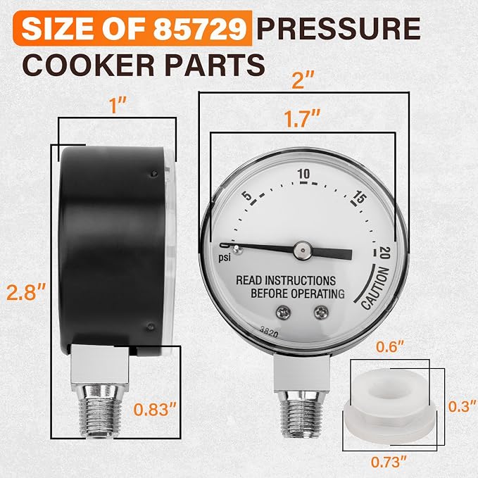 Medidor de Vapor para Ollas a Presión Presto 85729 miniatura 2