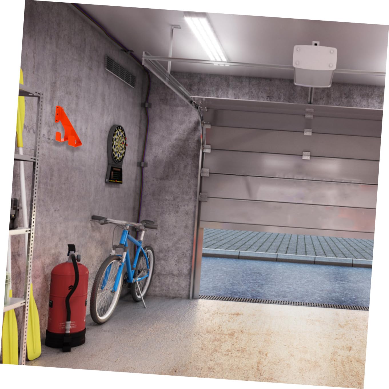 Toddmomy 1set Gancio Da Muro Per Motosega Supporto Robusto Per Garage Organizer Per Attrezzi Da Esterno Soluzione Di Stoccaggio Versatile Per Decespugliatore
