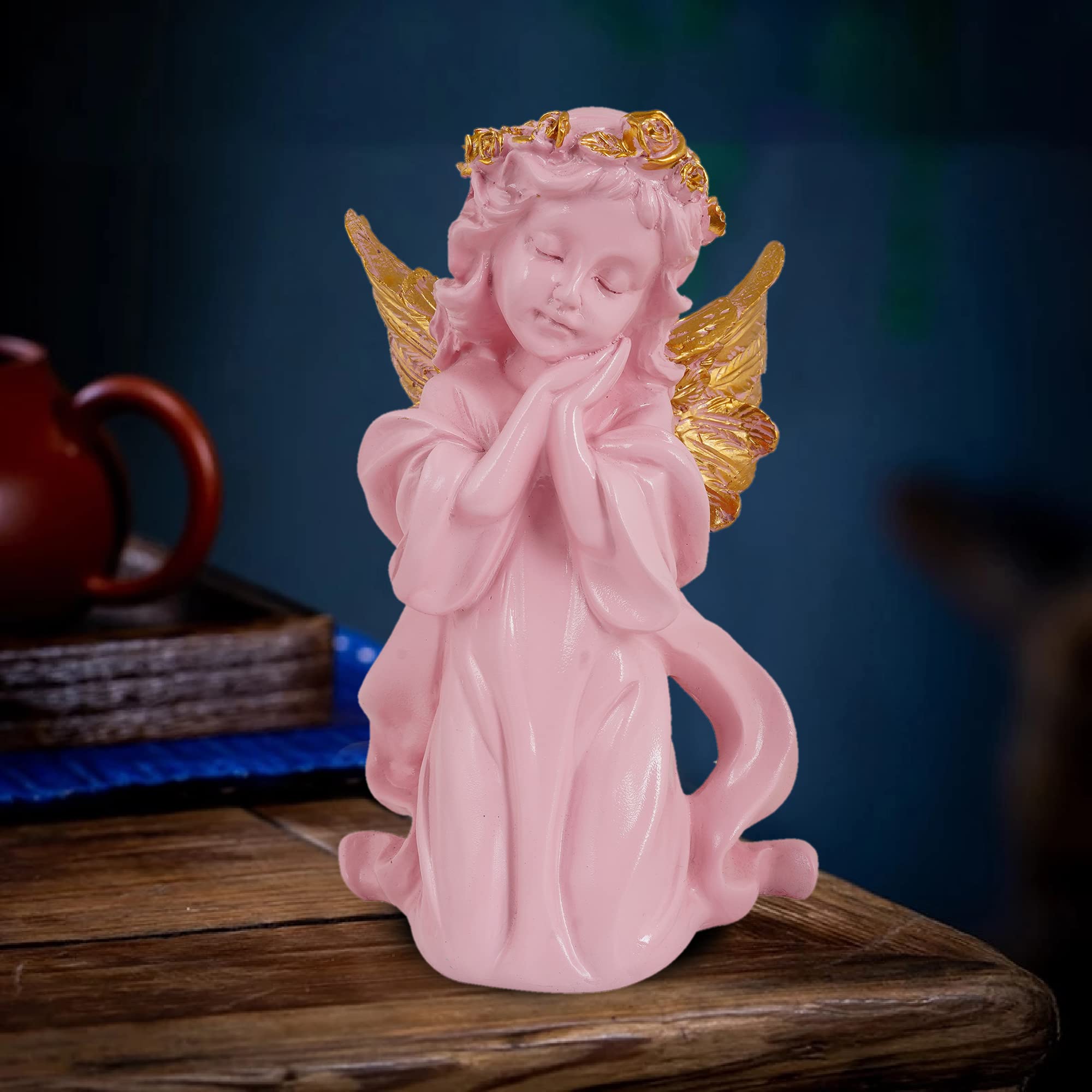Zart Welcome Lady Resin Figurine - Multicolor Home Decor -19 Zart Welcome Lady Resin Figurine - Multicolor Home Decor -19