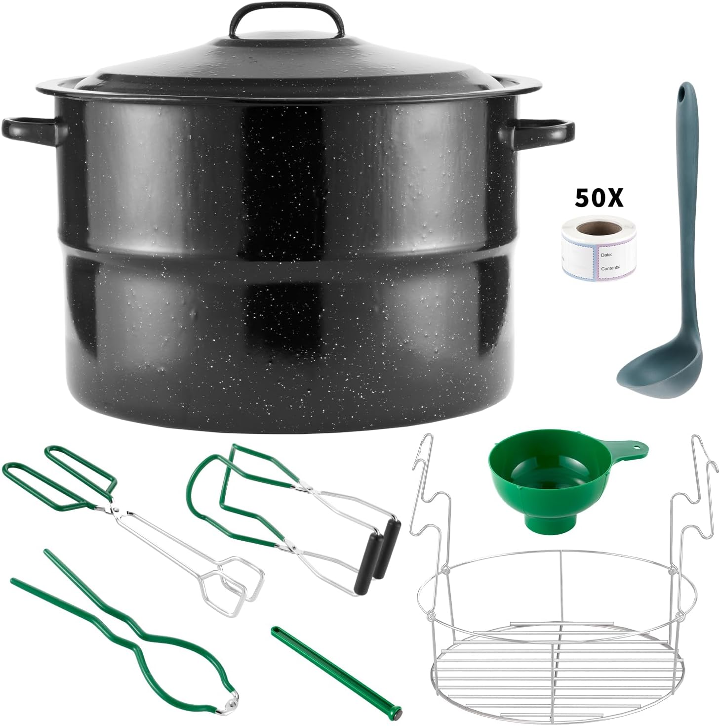 Amazon.com: Canning Pot with Rack and Lid-Canning Kit for Beginners, 21 ...