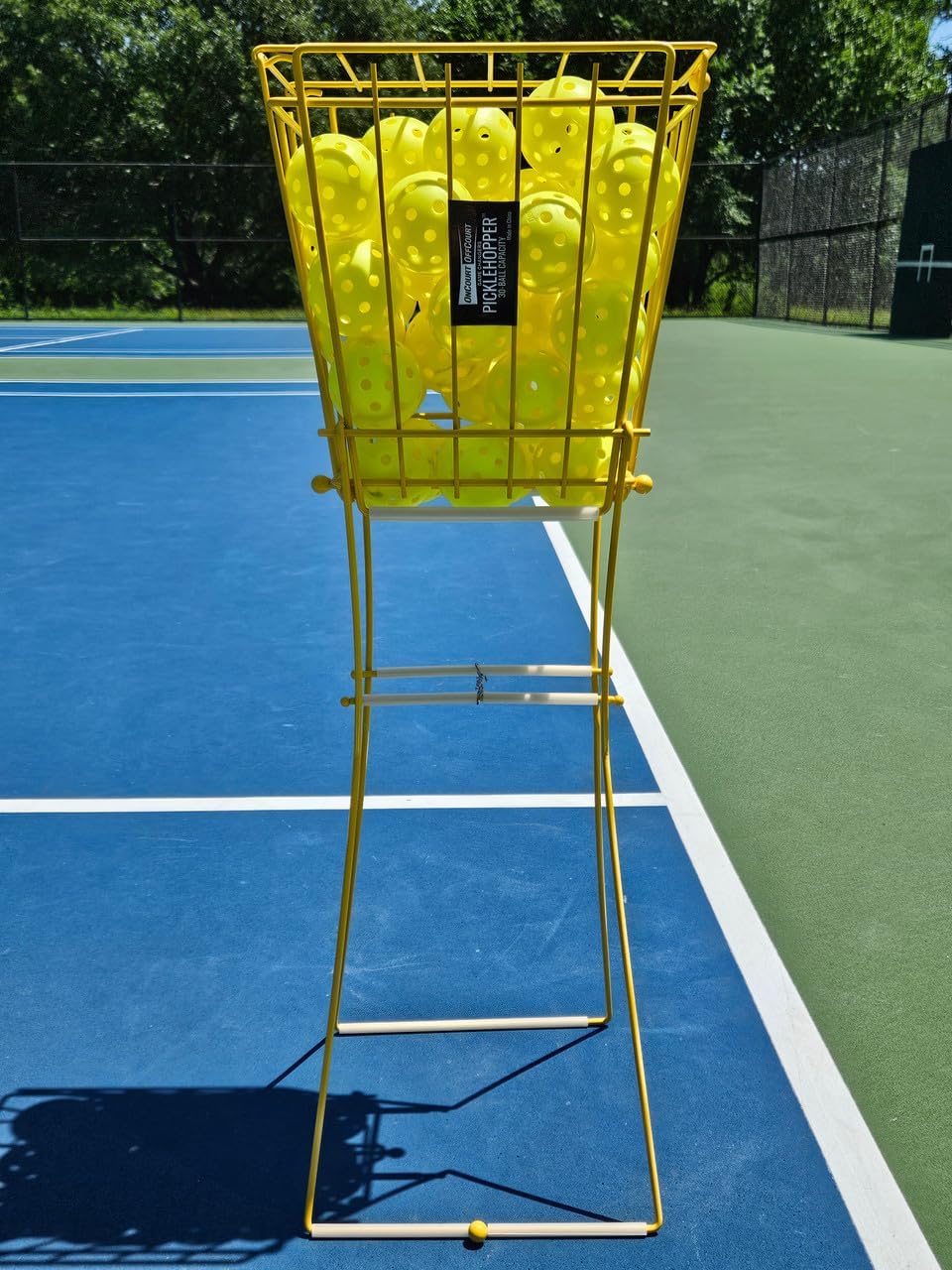Oncourt Offcourt PickleHopper - Holds 30 Pickleballs - Small Portable Pickleball Collector for Easy Pickup and Storage