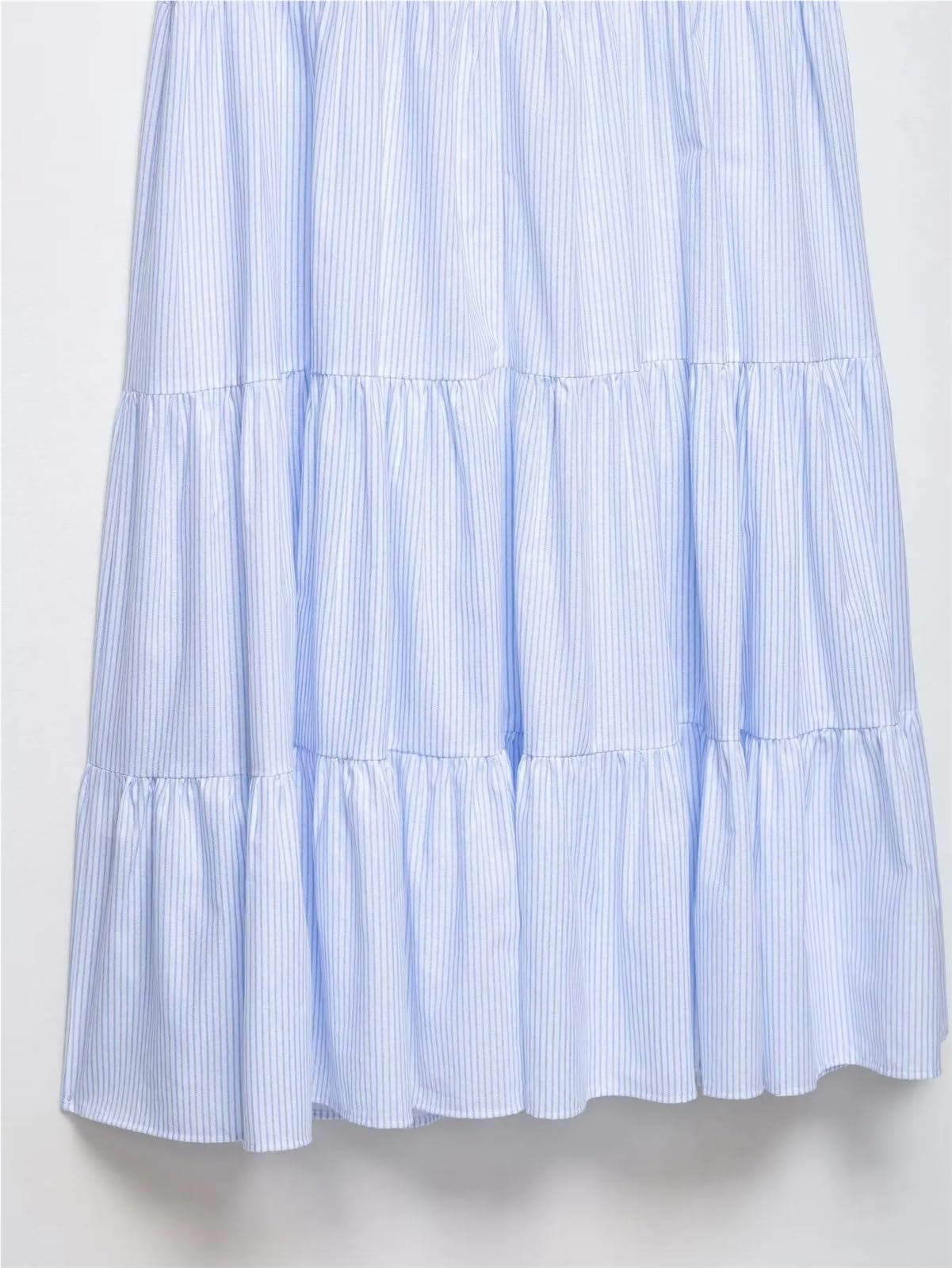 Fond De Robe Femme Robe mi-longue décontractée sans manches à bretelles et rayures for femme, confortable dos nu, collection été