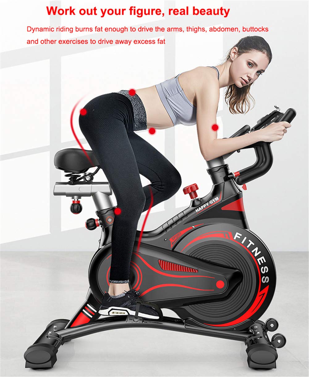 Rower domowy, spinnbike, rower stacjonarny, do treningu cardio w domu, z oporem magnetycznym i lekko poruszającym się pionowym rowerem, do C