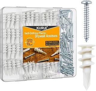 26 Simple Accent Wall Ideas That Make A Big Difference 69 KURUI #8 Self Drilling Drywall Anchors with Screws Kit, Heavy Duty Dry W...