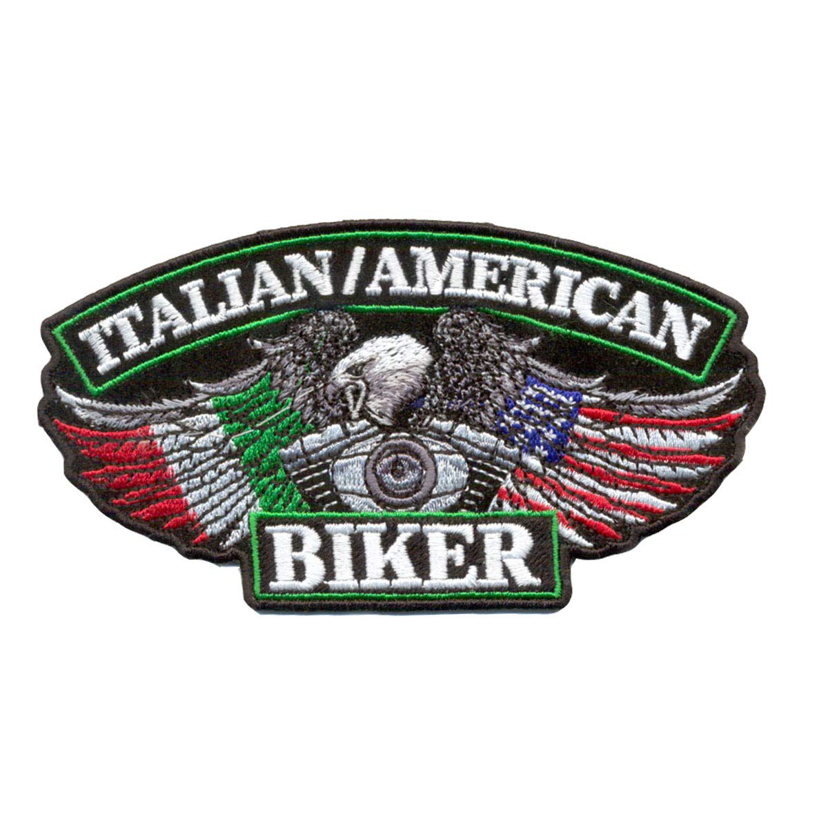 Hot Leathers Patch Ricamato Bordo Bianco/Rosso | 10,2 X 3,8 Cm Da Cucire Su Giacca O Gilet