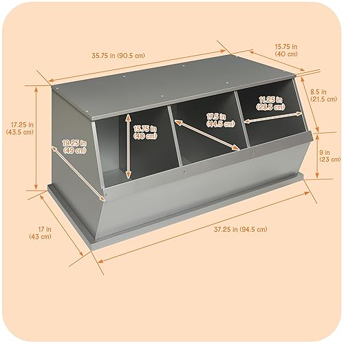 Miniatura 4 de Módulo de almacenaje con tres compartimentos pequeños de Badger Basket , Plateado Gris,Lila,Rosa,plateado