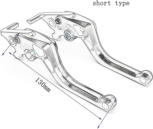 Miniatura 5 de Ajuste las palancas de freno del embrague para 250 V-Strom 2018-2020, GSX250R 2017-2020 2 Finger Gray
