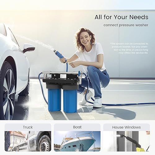 Miniatura 9 de Waterdrop Sistema de lavado de autos Spotless con resina, sistema de agua desionizada, sin manchas, funciona para todos los vehículos, RV,