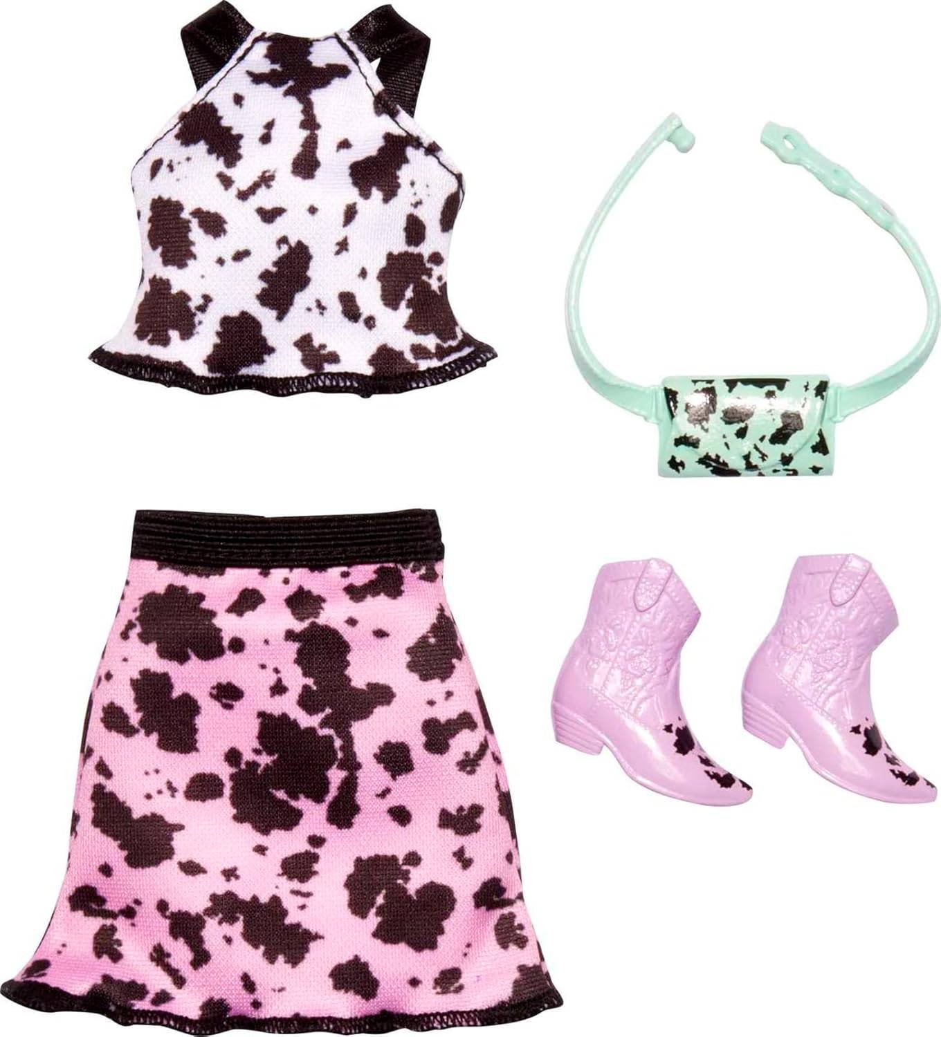 Barbie Fashion Pack - Ensemble Tenue de v??tements pour poup?�e - Haut, Jupe d'inspiration Western 