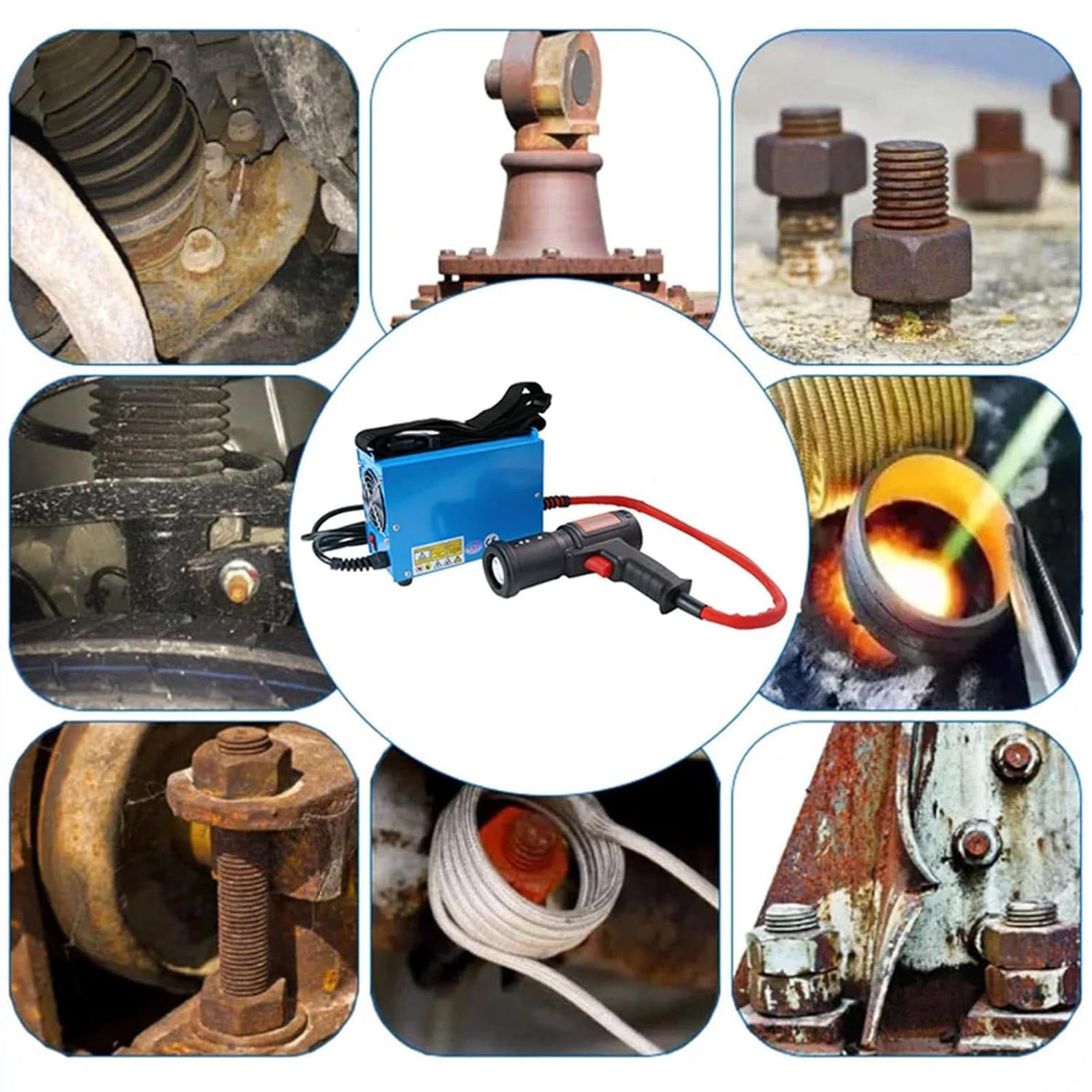 Kit de Calentador de Inducción Magnética, Kit de Herramientas de Mano para Quitar Tornillos y Tuercas Oxidados