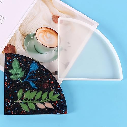 Miniatura 3 de Moldes de posavasos de resina, molde de almohadilla de taza de bricolaje, moldes de silicona para resina epoxi, molde de silicona de fácil