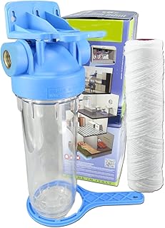 FILTROTECH 10 Zoll Vorfilter Nachfilter Wasserfilter Hauswasserwerk Gartenpumpe Schmutzfilter Anschluss IG-1 Zoll