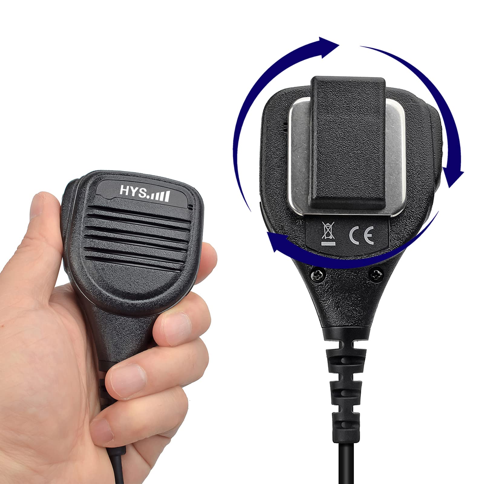 Microphone Haut-Parleur HYS Pour Radio Motorola - Compatible DP2000, XPR3300, DEP550, PTT, Prise Jack 3.5mm