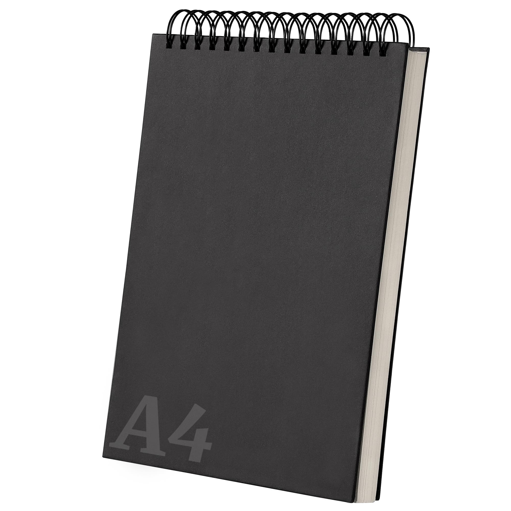 A4 Sketch Book 60 Sheets/120 Pages 200gsm Top Spiral Bound Kraft Cover