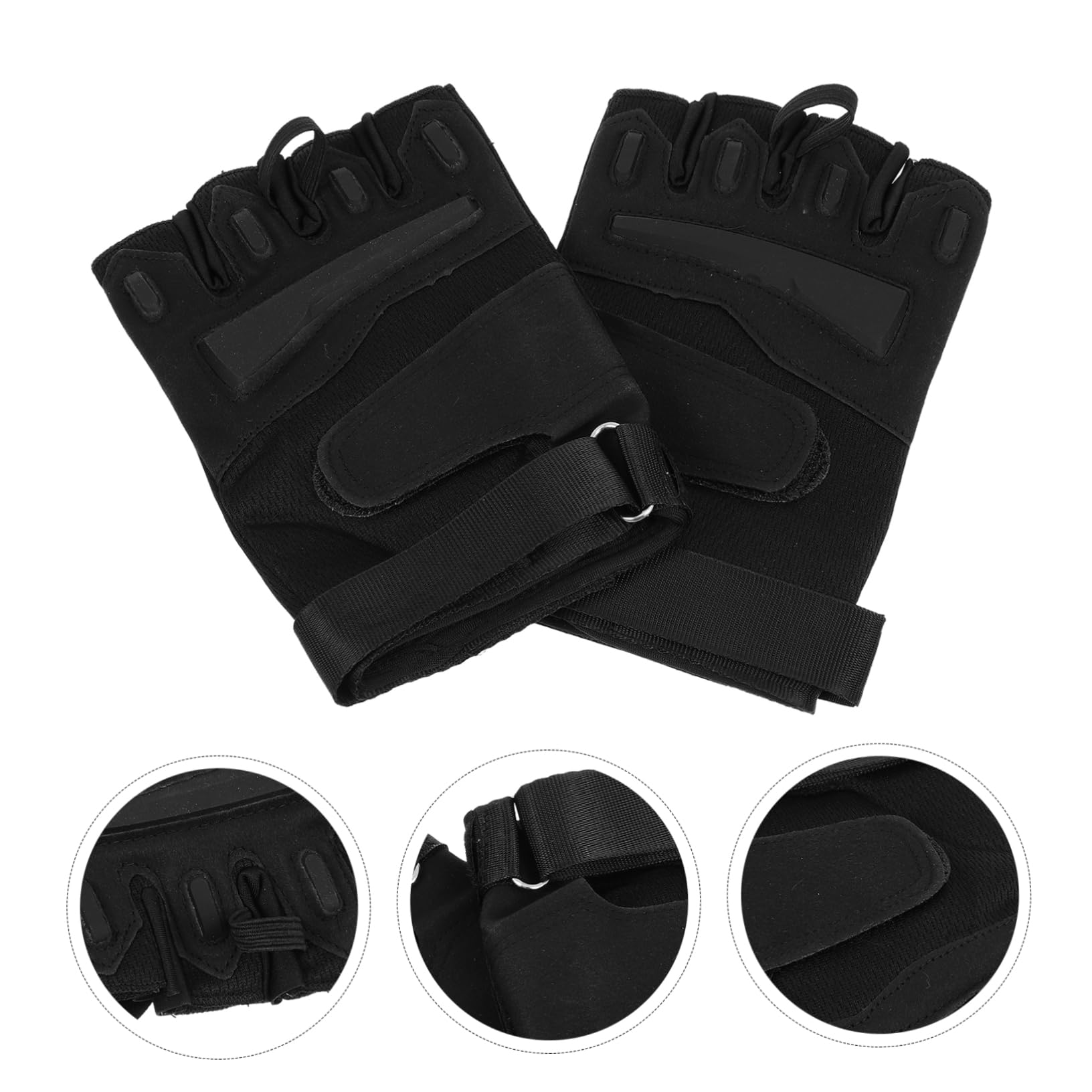 Guantes de Ciclismo Fitness Guantes Calentadores de Manos Mitones sin Respirable guantillas Gimnasio Gym Gloves Accesorios Deportivos Accesorios para Bicicletas Nylon