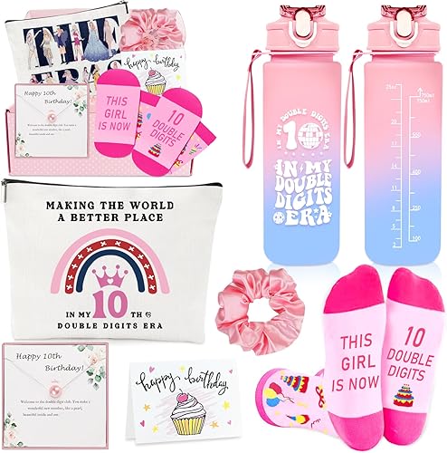 Miniatura 18 de Set de regalo en caja de botella de agua fabulosa de 25oz de color rosa, regalos de cumpleaños para mujeres - Divertidas ideas de regalo de