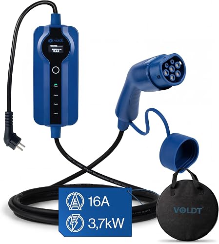 VOLDT Câble de Charge Type 2 3,7 kW + App, 10 m