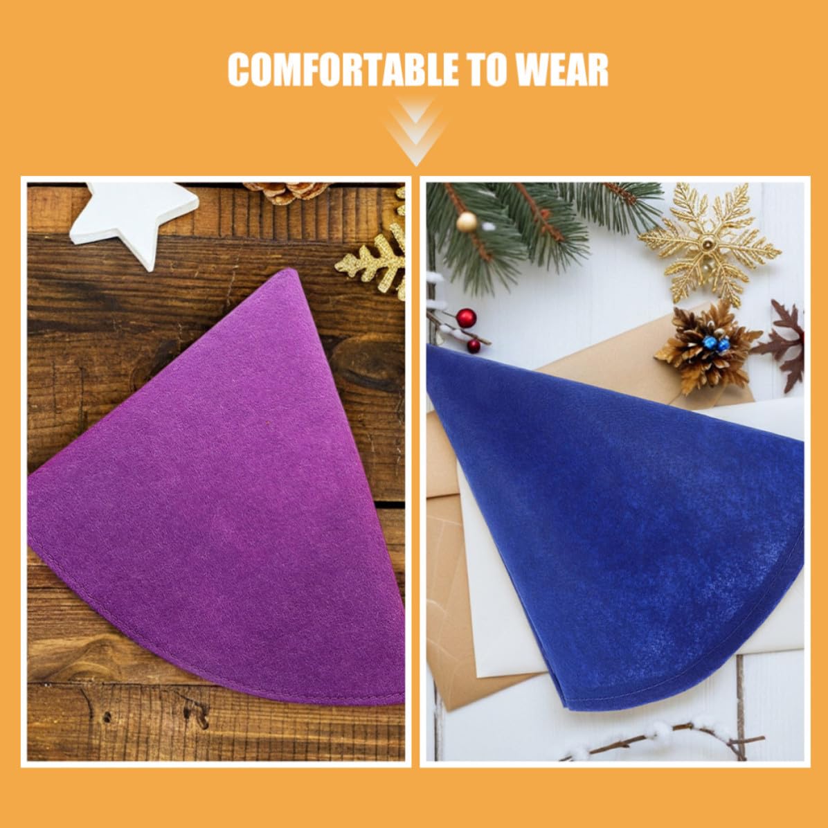 SEWACC 28 Piezas Sombreros de Fieltro en Forma de Cono para Fiesta y Disfraz, Cómodos y Divertidos, Ideales para Adultos Cumpleaños y Halloween