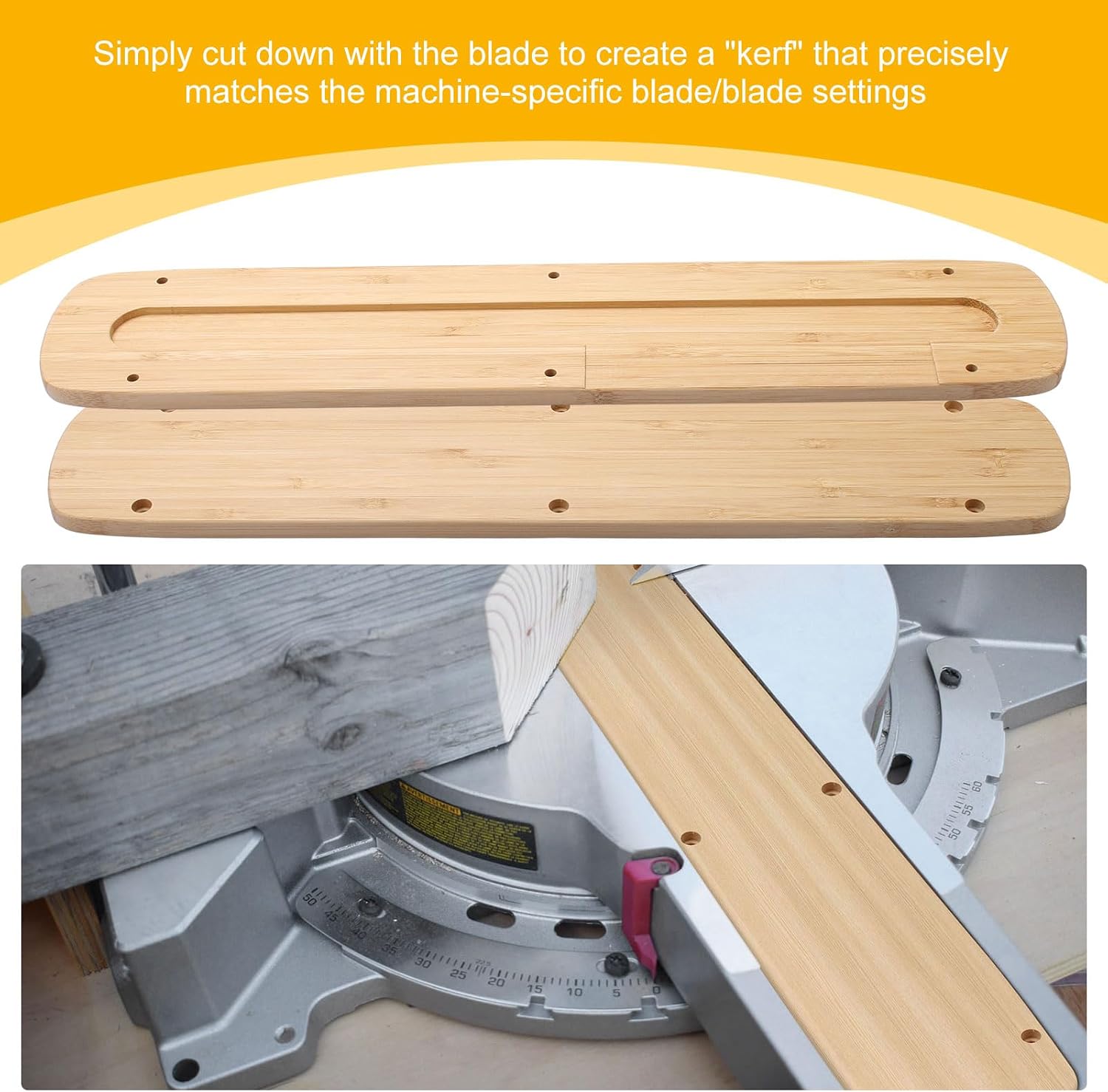 DW-4Y Zero Clearance Insert For Dewalt Sliding Miter Saws DHS780, DHS790, DWS779, DWS780 DWS782 | For Dewalt DHS780, DHS790, DWS779, DWS780 DWS782 Miter Saws