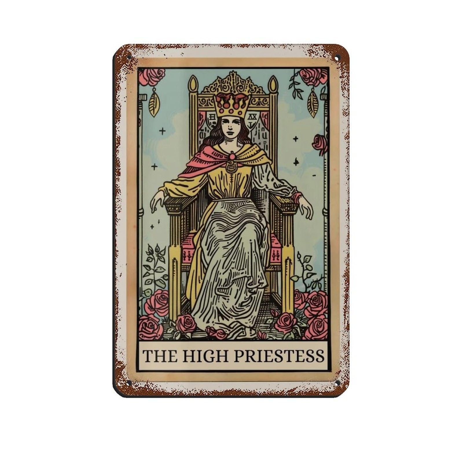 Affiche rétro en métal tarot idée cadeau pour bar et man cave originale