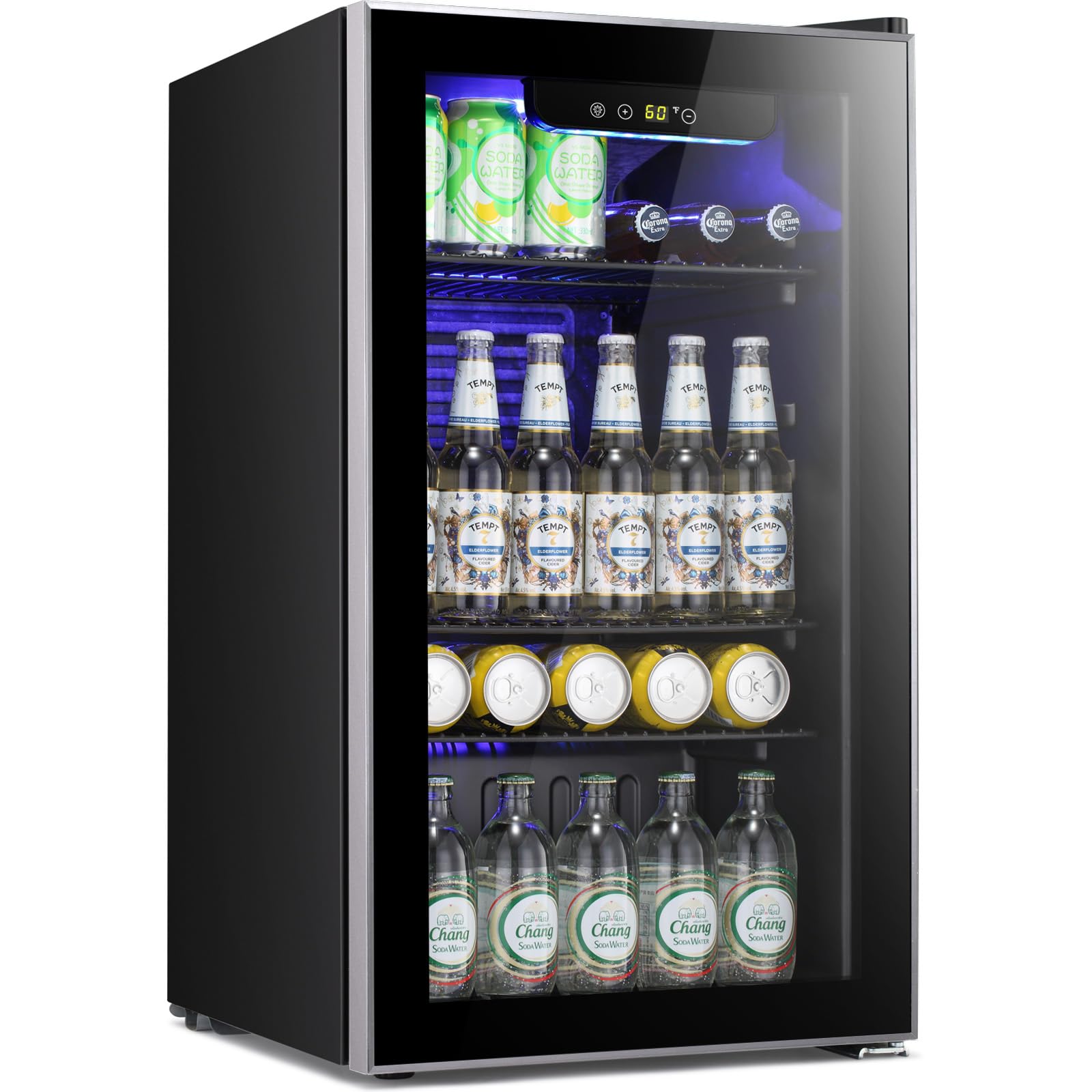 Antarctic Star JC-90VEL-F 3.2 cu ft Beverage Cooler Black