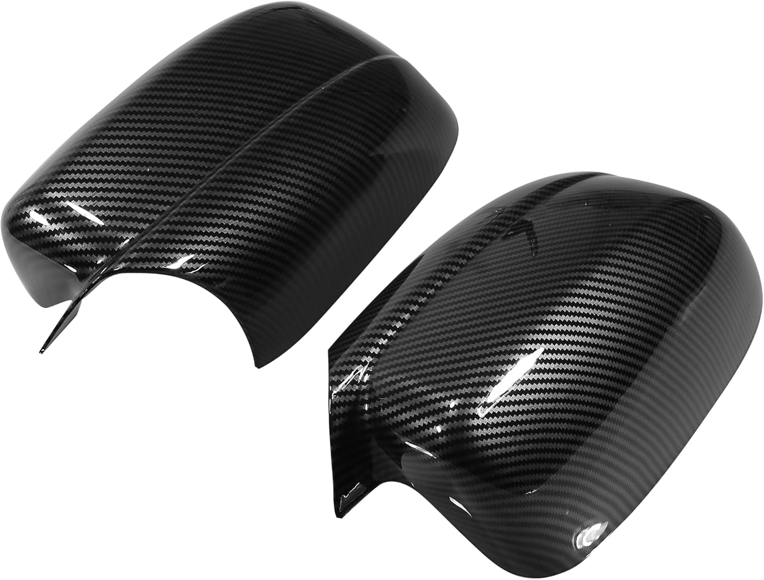 X AUTOHAUX Pair Car Exterior Rear View Mirror Covers Cap Overlay for Dodge Charger 2011-2021 Carbon Fiber Pattern